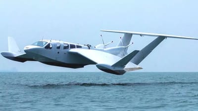 The incredible boat that can FLY above the water at nearly 200km/h