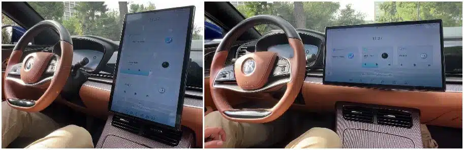 BYD Han EV, infotainment screen