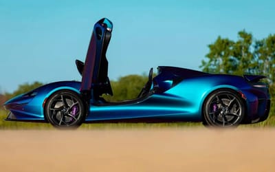 This supercar has no roof or windshield and is expected to fetch almost $3m at auction