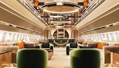 Texas designer transforms Boeing Business Jet 787-8 from a flying palace to something even more profound