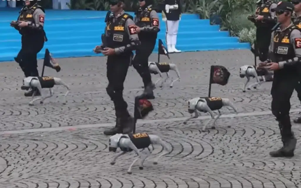 Indonesia introduces robotic police force including humanoid cops and robot dogs to fight crime