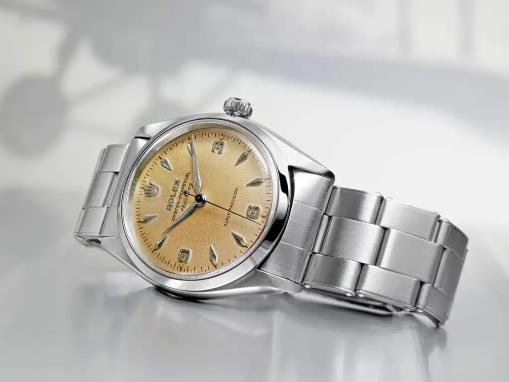 rolex air-king eaten by a cow restoring